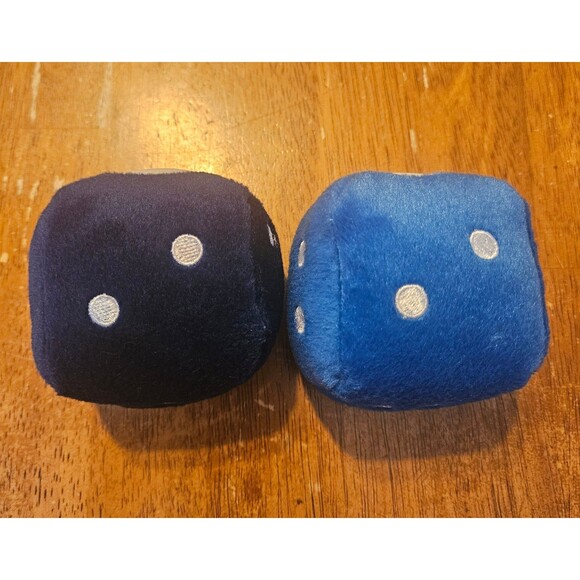 Seattle Seahawks NFL Soft Pair Dice Vintage Blue - Picture 4 of 4